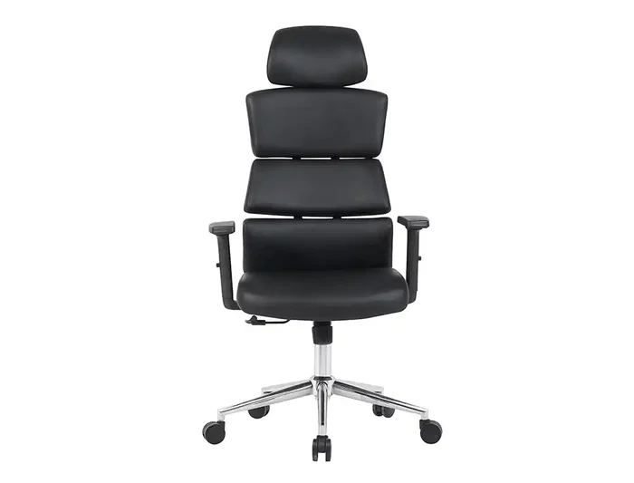 Q-connect Silla de Dirección Aurea Similpiel Negra, Altura Max 1400 mm, Anchura 520 mm, Profundidad 510 mm, Ruedas Premium