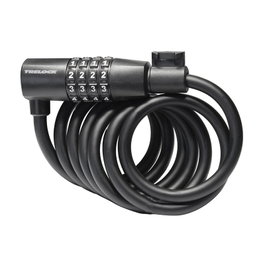 Trelock SK108 CODE Candado de Cable con Combinación, 180 cm, Nivel de Seguridad 1