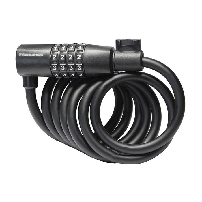 Trelock SK108 CODE Candado de Cable con Combinación, 180 cm, Nivel de Seguridad 1