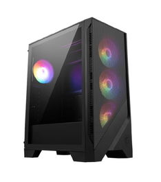 MSI Caja MAG FORGE 121A AIRFLOW Mid-Tower Negra RGB, 2xUSB3.2, ARGB Fans, ATX/M-ATX/ITX, Ventana Lateral, 306-7G23A27-HH9