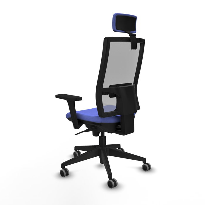 PIQUERAS Y CRESPO Silla de oficina Horna Azul claro y Gris con mecanismo Sincro PIQUERAS Y CRESPO Silla de oficina Horna Azul claro y Gris con mecanismo Sincro