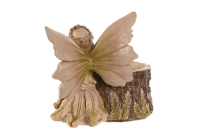 DKD Home Decor Figura de Hada en Resina Marrón (Surtido de 2)