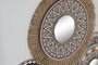 DKD Home Decor Cuadro Lienzo y Yute Boho 3D Surtido de 2 Piezas