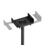 Aisens Soporte Universal de Suelo Giratorio e Inclinable para Altavoces SPK09U-429, Negro