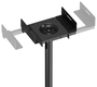 Aisens Soporte Universal de Suelo Giratorio e Inclinable para Altavoces SPK09U-429, Negro