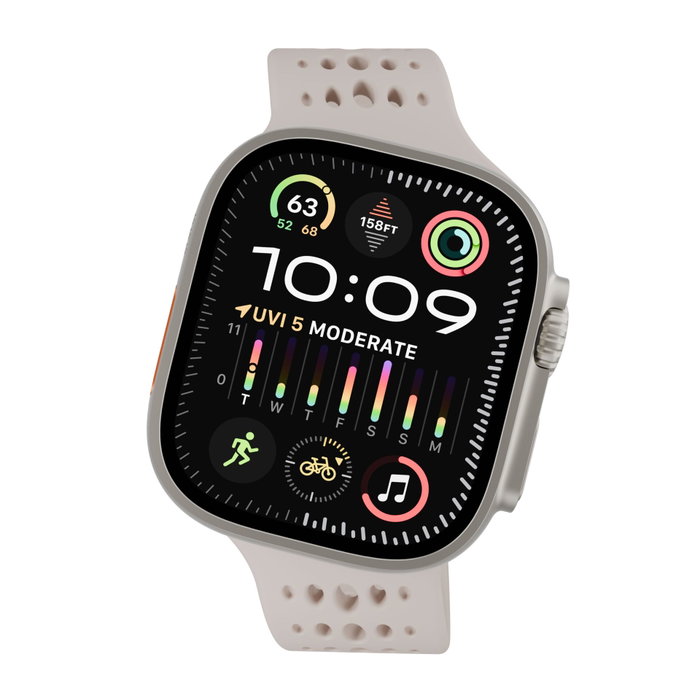 Decoded Silicone Ares O Strap para Apple Watch 44/46/49mm Clay