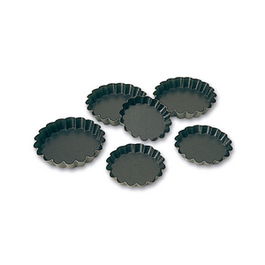 MATFER Molde para Tartaleta Acanalado de Aluminio, 7.5 cm de Diametro x 1 cm de Alto, Utensilio de Reposteria y Cocina