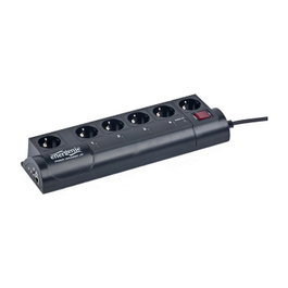 Gembird EnerGenie EG-PMS2 Regleta de 6 salidas AC con protector de sobretensión