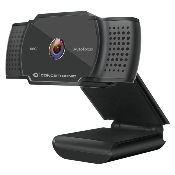 Conceptronic AMDIS06B Webcam USB 2.0 Full HD 1080P/30Hz, 72° Ángulo de Visión, Autoenfoque, Micrófono Integrado, Plug and Play Conceptronic AMDIS06B Webcam USB 2.0 Full HD 1080P/30Hz, 72° Ángulo de Visión, Autoenfoque, Micrófono Integrado, Plug and Play