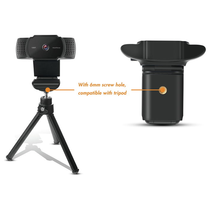 Conceptronic AMDIS06B Webcam USB 2.0 Full HD 1080P/30Hz, 72° Ángulo de Visión, Autoenfoque, Micrófono Integrado, Plug and Play Conceptronic AMDIS06B Webcam USB 2.0 Full HD 1080P/30Hz, 72° Ángulo de Visión, Autoenfoque, Micrófono Integrado, Plug and Play