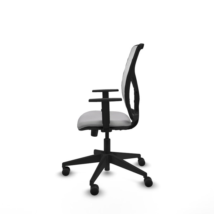 Silla de oficina Motilla con mecanismo Sincro tapizada con Tela color Gris claro y malla color Blanco. Equipada con lumbar 1D, Brazos 1D y Ruedas 65mm nailon Silla de oficina Motilla con mecanismo Sincro tapizada con Tela color Gris claro y malla color Blanco. Equipada con lumbar 1D, Brazos 1D y Ruedas 65mm nailon