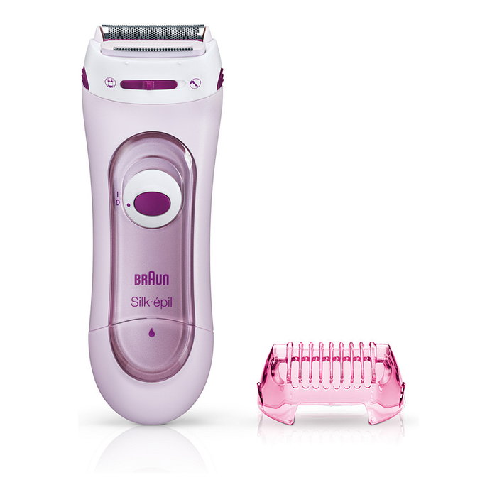 Braun Silk-épil 5 LS 5100 Epiladora/Depiladora Rotativa Sin Cable, Para Uso Húmedo y Seco, Incluye Recortadora y Cepillo, Color Rosa