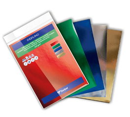 Cartulina Metalizada A4 Sadipal 225G Surtido Paquete De 5 (Azul, Rojo, Verde, Plata Y Oro)