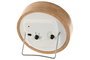 DKD Home Decor Reloj Despertador Bambú Natural 4.3 x 10 x 10 cm (2 Unidades)