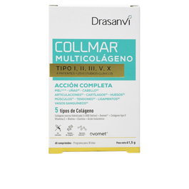 Drasanvi Collmar Multicolágeno comprimidos 60 unidades, cinco tipos de colágeno con ácido hialurónico