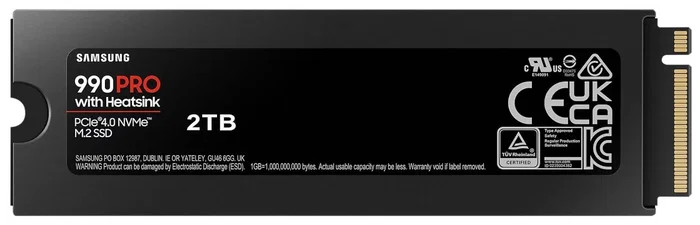 Samsung 990 PRO Heatsink 2 TB M.2 NVMe PCIe 4.0