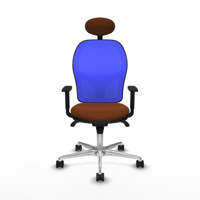 PIQUERAS Y CRESPO Silla de oficina Jorquera Marrón y Azul PIQUERAS Y CRESPO Silla de oficina Jorquera Marrón y Azul