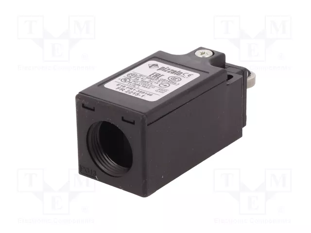 PIZZATO ELETTRICA Interruptor de fin de carrera FR 2215-M2R28 con roldana de acero Ø12mm