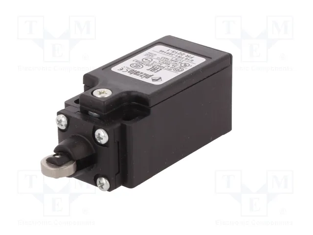 PIZZATO ELETTRICA Interruptor de fin de carrera FR 2215-M2R28 con roldana de acero Ø12mm