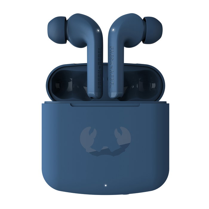 Fresh'N Rebel Auriculares Intrauditivos Inalámbricos Twins Fuse con Estuche de Carga, 30h Autonomía, Control Táctil, Almohadillas Blandas, Azul Acero Fresh'N Rebel Auriculares Intrauditivos Inalámbricos Twins Fuse con Estuche de Carga, 30h Autonomía, Control Táctil, Almohadillas Blandas, Azul Acero