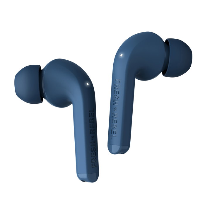 Fresh'N Rebel Auriculares Intrauditivos Inalámbricos Twins Fuse con Estuche de Carga, 30h Autonomía, Control Táctil, Almohadillas Blandas, Azul Acero Fresh'N Rebel Auriculares Intrauditivos Inalámbricos Twins Fuse con Estuche de Carga, 30h Autonomía, Control Táctil, Almohadillas Blandas, Azul Acero