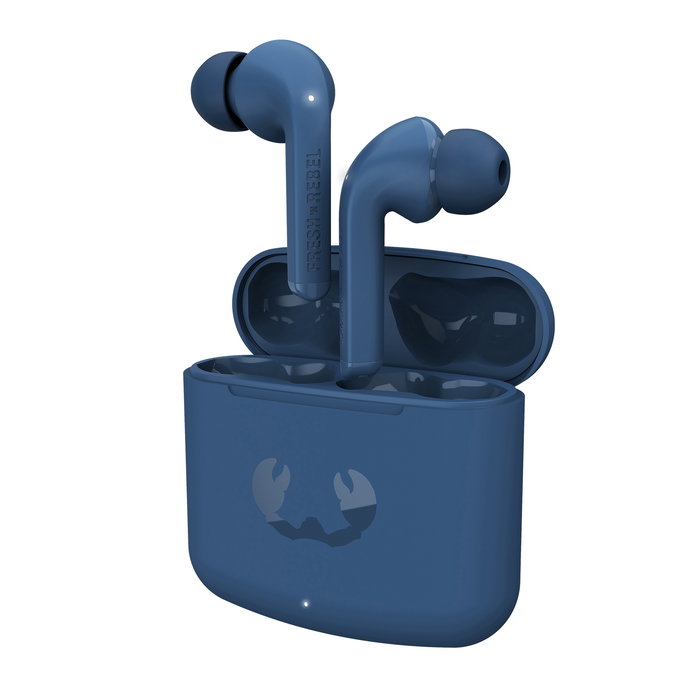 Fresh'N Rebel Auriculares Intrauditivos Inalámbricos Twins Fuse con Estuche de Carga, 30h Autonomía, Control Táctil, Almohadillas Blandas, Azul Acero Fresh'N Rebel Auriculares Intrauditivos Inalámbricos Twins Fuse con Estuche de Carga, 30h Autonomía, Control Táctil, Almohadillas Blandas, Azul Acero