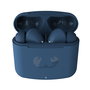 Fresh'N Rebel Auriculares Intrauditivos Inalámbricos Twins Fuse con Estuche de Carga, 30h Autonomía, Control Táctil, Almohadillas Blandas, Azul Acero