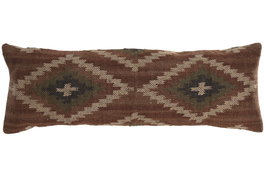 DKD Home Decor Cojín Kilim Multicolor Lana y Yute 30x85 cm (Pack de 2)