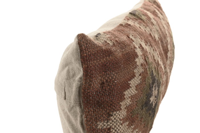 DKD Home Decor Cojín Kilim Multicolor Lana y Yute 30x85 cm (Pack de 2)