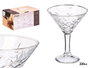 Vivalto Copa Martini Troquelada 220 ml Transparente 11.5 x 11.5 x 15 cm (Set de 24)