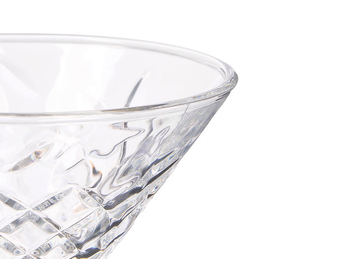 Vivalto Copa Martini Troquelada 220 ml Transparente 11.5 x 11.5 x 15 cm (Set de 24)