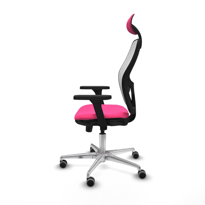PIQUERAS Y CRESPO Silla de oficina Jorquera Rosa y Blanco PIQUERAS Y CRESPO Silla de oficina Jorquera Rosa y Blanco