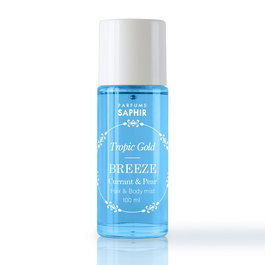 Saphir Bruma Corporal y Capilar Spray 100 ml - Aroma Breeze de Grosella y Pera - Colección Tropic Gold