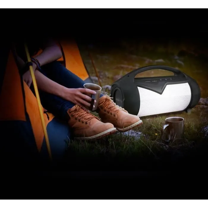 Bigben Interactive PARTYBTIPLITE Altavoz Bluetooth Portátil, 50W, IPX54, TWS, USB, 30 cm, Exterior