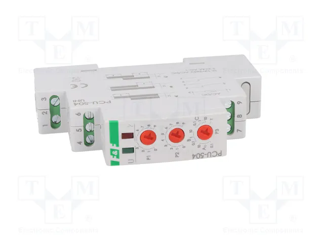 F&F Relé de tiempo PCU 0,1÷10min DPDT 250VAC/4A