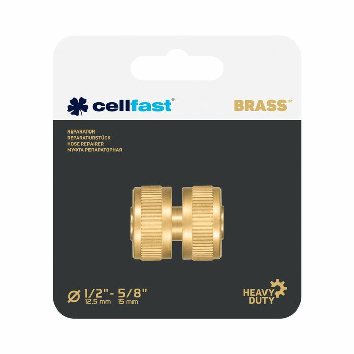 Cellfast Reparador de manguera de latón ½ pulg, 6 bar Cellfast Reparador de manguera de latón ½ pulg, 6 bar