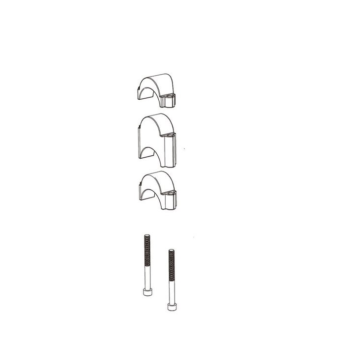 Deda Kit de espaciadores de manillar parabólica/Fastblack Deda Kit de espaciadores de manillar parabólica/Fastblack
