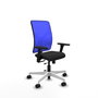 PIQUERAS Y CRESPO Silla de oficina Motilla con mecanismo Sincro/Traslack, Azul y Negro