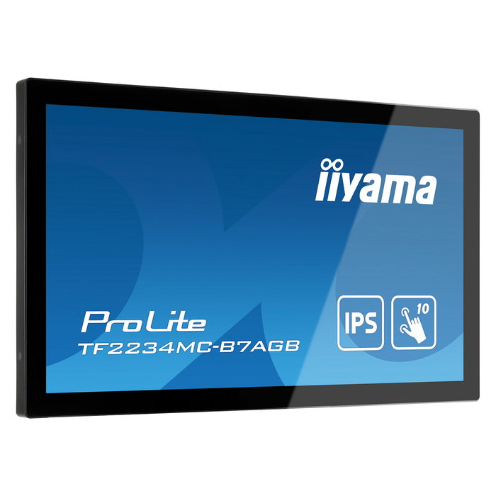 iiyama ProLite TF2234MC-B7AGB Monitor Táctil de 21.5 Pulgadas Full HD (54.6 cm) IPS, 1920x1080, 10 Puntos Táctiles, Pantalla Plana, HDMI, DisplayPort, Negro