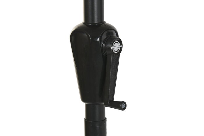 DKD Home Decor - Parasol de Jardín y Terraza Reclinable, Tamaño 280x280x250 cm, Gris y Negro, Protección UV 50+, Acero y Poliéster