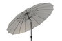 DKD Home Decor - Parasol de Jardín y Terraza Reclinable, Tamaño 280x280x250 cm, Gris y Negro, Protección UV 50+, Acero y Poliéster