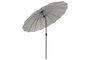 DKD Home Decor - Parasol de Jardín y Terraza Reclinable, Tamaño 280x280x250 cm, Gris y Negro, Protección UV 50+, Acero y Poliéster