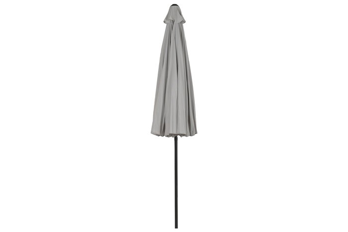 DKD Home Decor - Parasol de Jardín y Terraza Reclinable, Tamaño 280x280x250 cm, Gris y Negro, Protección UV 50+, Acero y Poliéster