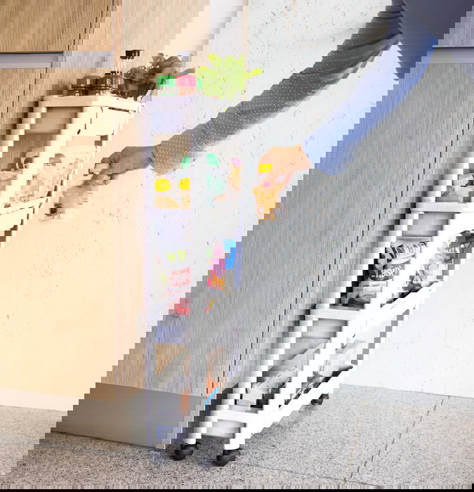 Inde Carrito Multiusos Extensible 4 Cestos 37,6 cm x 15,5 cm x 24,5 cm (4 Unidades)