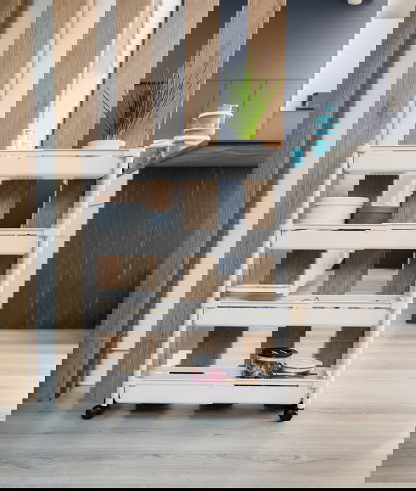 Inde Carrito Multiusos Extensible 4 Cestos 37,6 cm x 15,5 cm x 24,5 cm (4 Unidades)