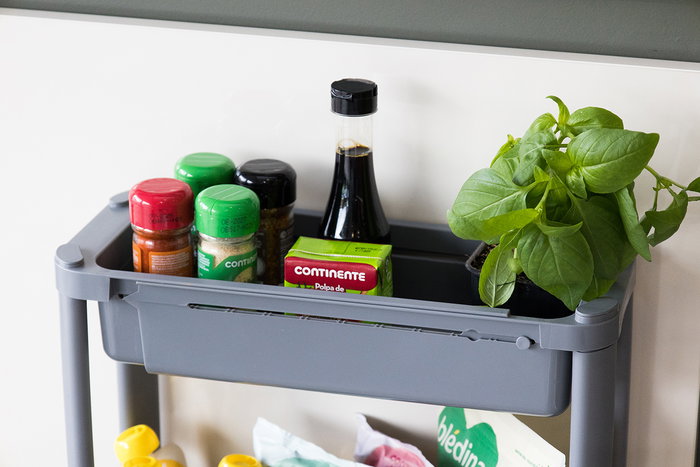 Inde Carrito Multiusos Extensible 4 Cestos 37,6 cm x 15,5 cm x 24,5 cm (4 Unidades)