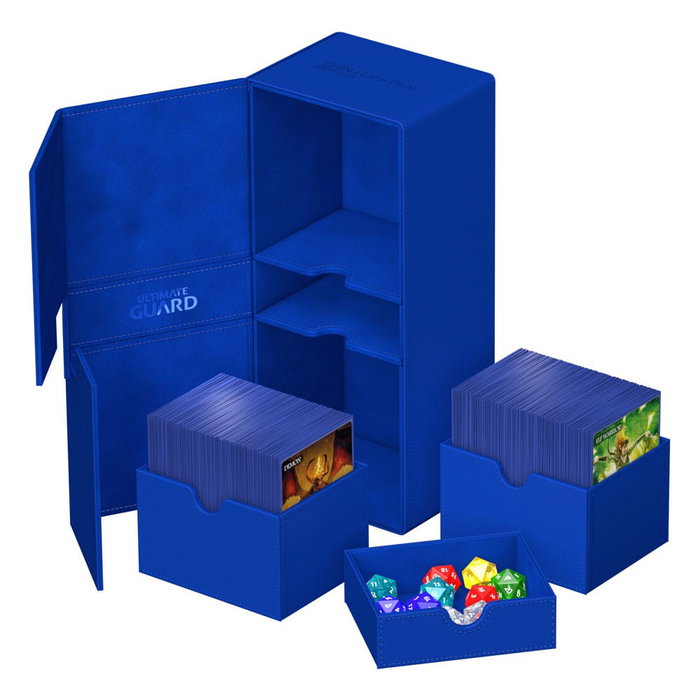 Ultimate Guard Twin Flip'n'Tray 266+ Xenoskin - Blue Ultimate Guard Twin Flip'n'Tray 266+ Xenoskin - Blue