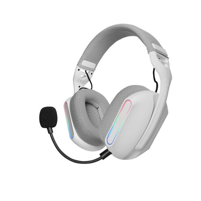 Mars Gaming MHW-PRO Auriculares Gaming Inalámbricos ARGB Blanco