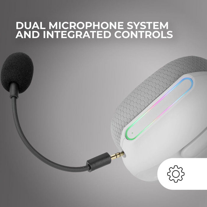 Mars Gaming MHW-PRO Auriculares Gaming Inalámbricos ARGB Blanco