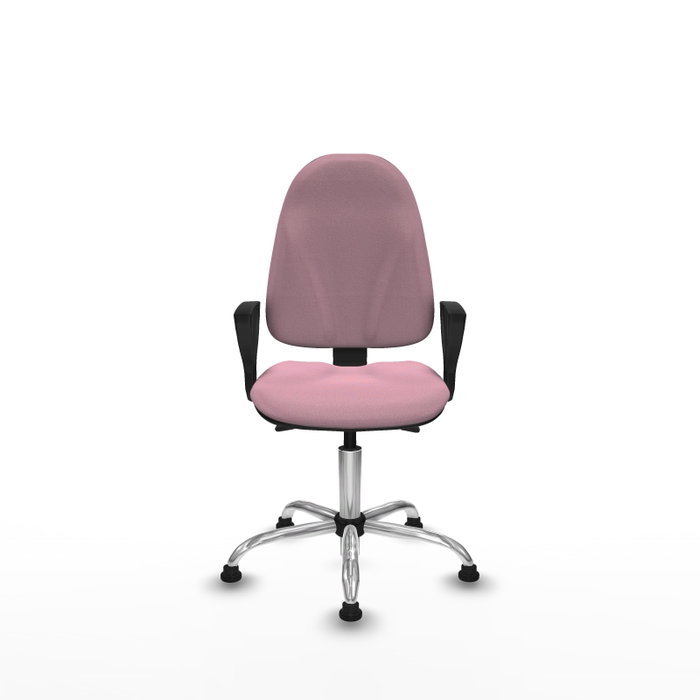 PIQUERAS Y CRESPO Silla de oficina Algarra con mecanismo Asincro, Rosa